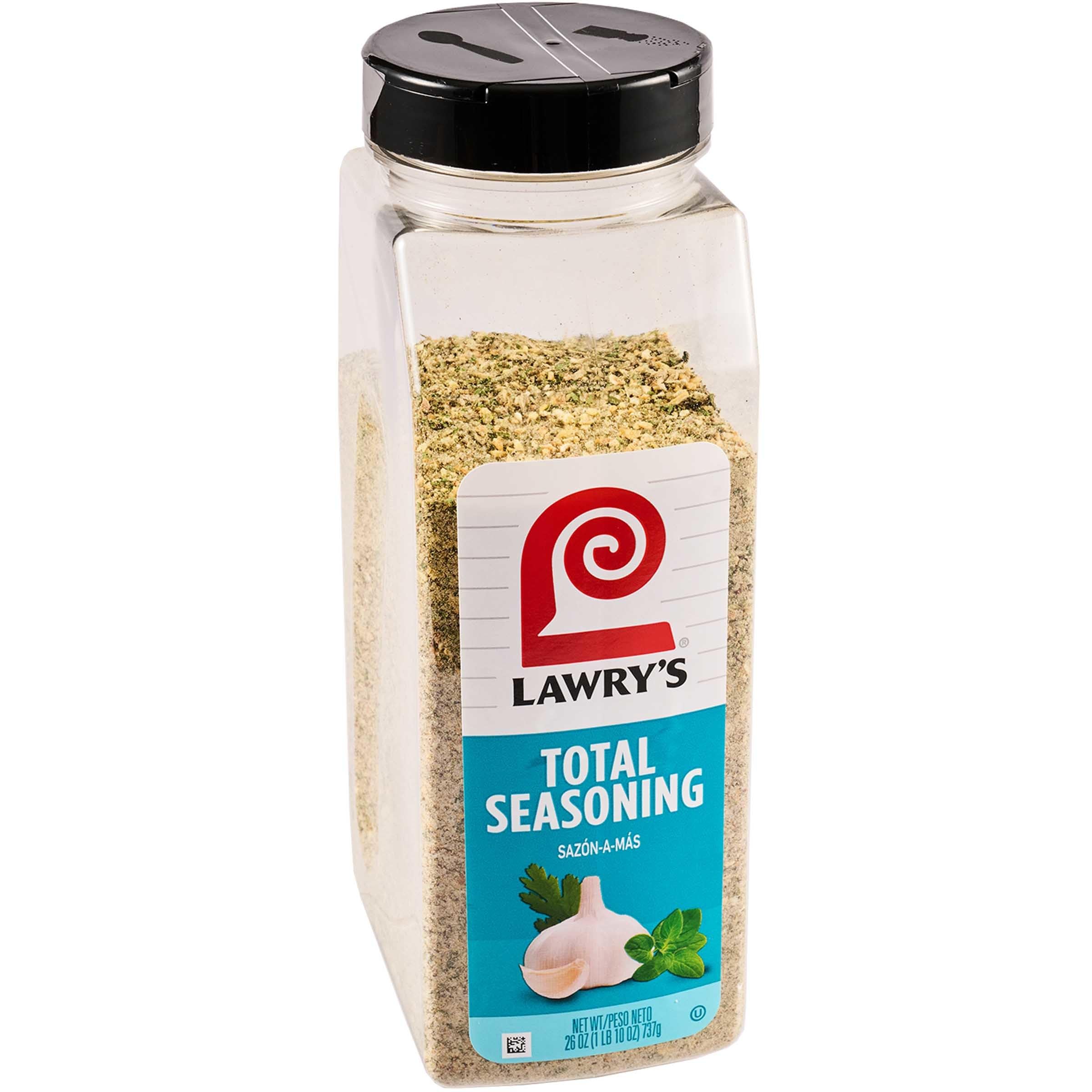 Lawry's Casero Total Seasoning bottle showing authentic Latin flavor ready for cooking