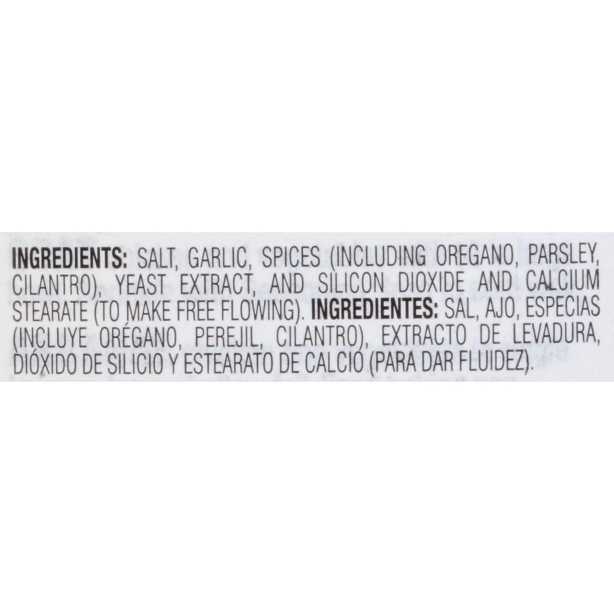 Closeup of Lawry's Casero Total Seasoning jar with no MSG added