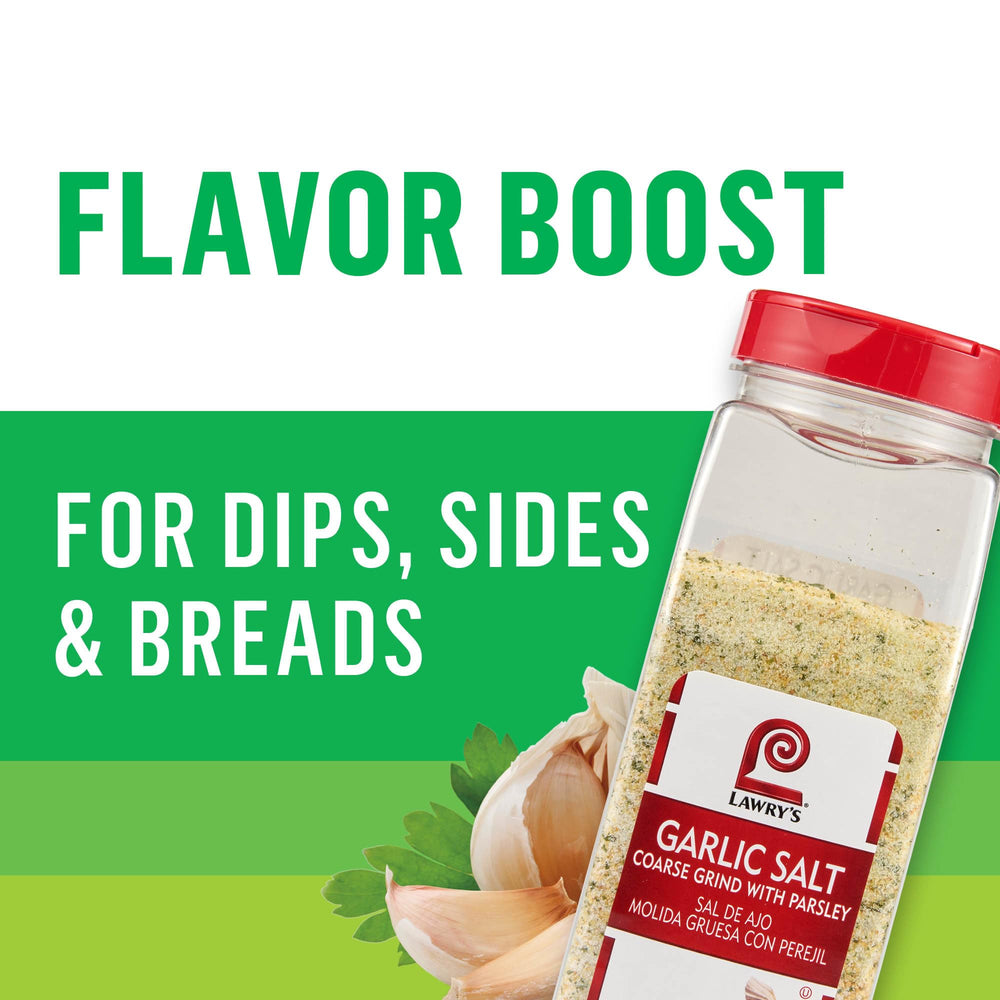 Lawry's garlic salt with parsley on a fish dish for brightness