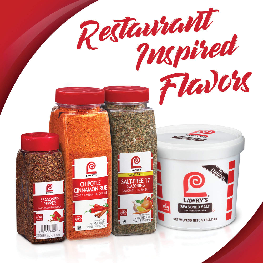 Lawry's Original French Fry Seasoning on oven-baked fries delivers crisp, flavorful results.