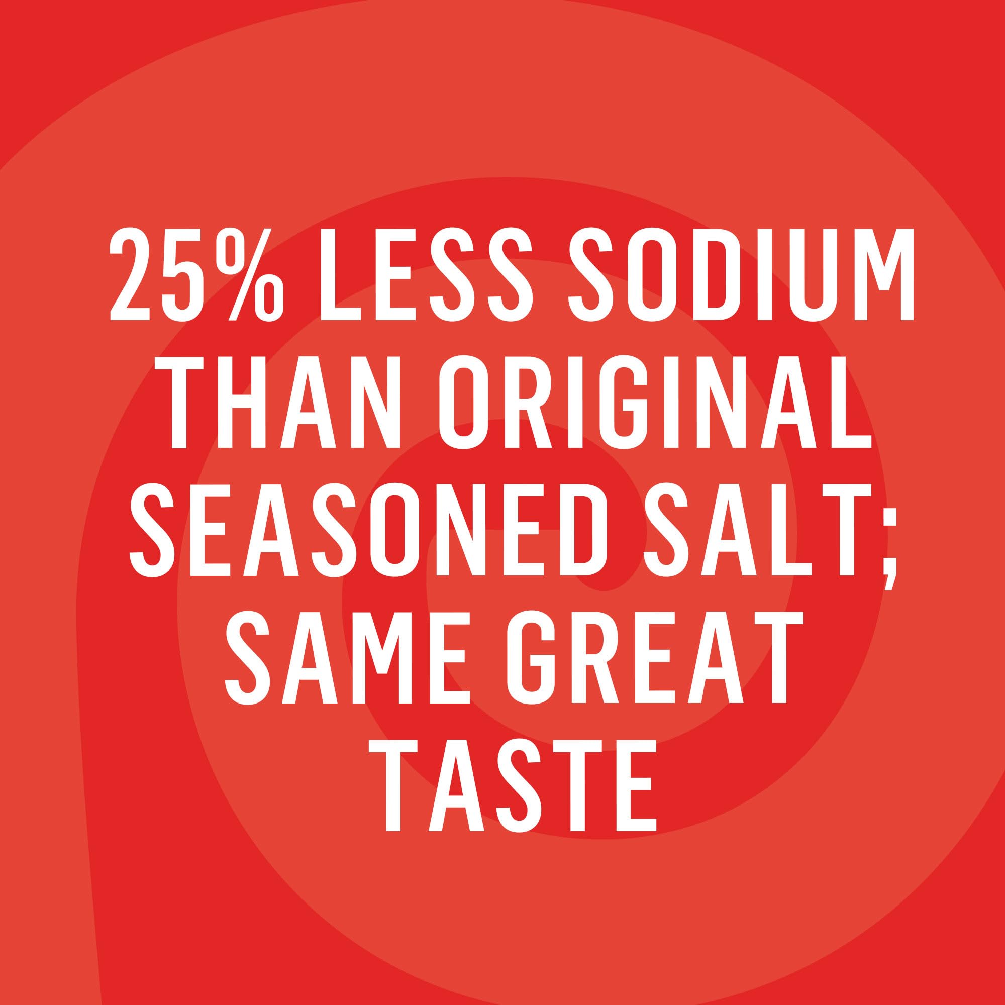 Close-up of Lawry's salt granules showing texture and size.