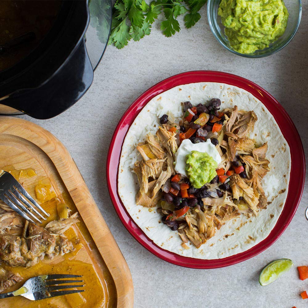 Lawry's Taco Spices shaker resting beside sizzling beef for quick taco night