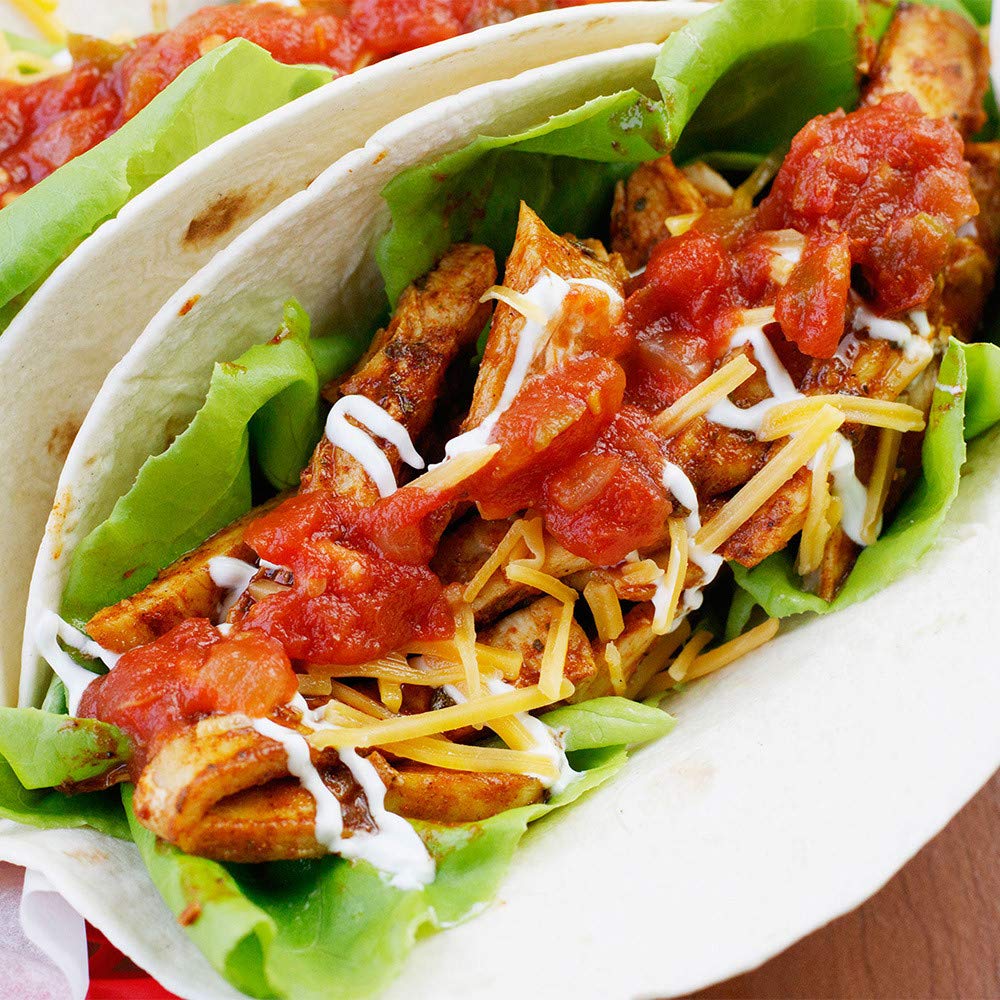 Lawry's Taco Spices simmering skillet conveys easy seasoning for meatloaf or burgers