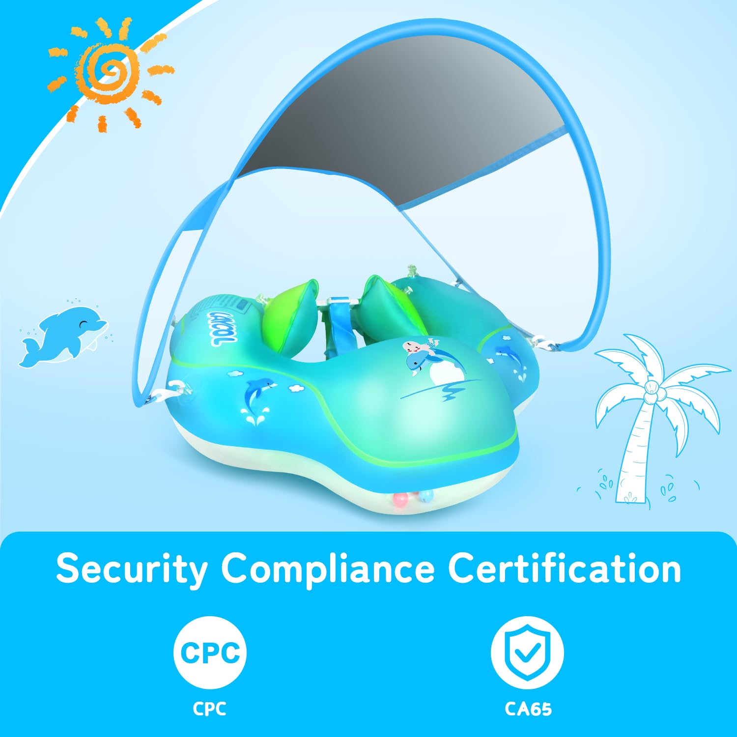 LAYCOL CPC-safe PVC ensures a gentle touch on baby’s skin.