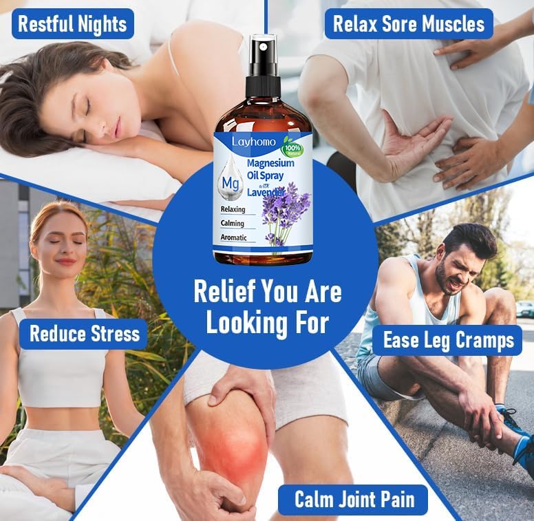 Layhomo sleep-support lavender spray ready for nighttime routine.