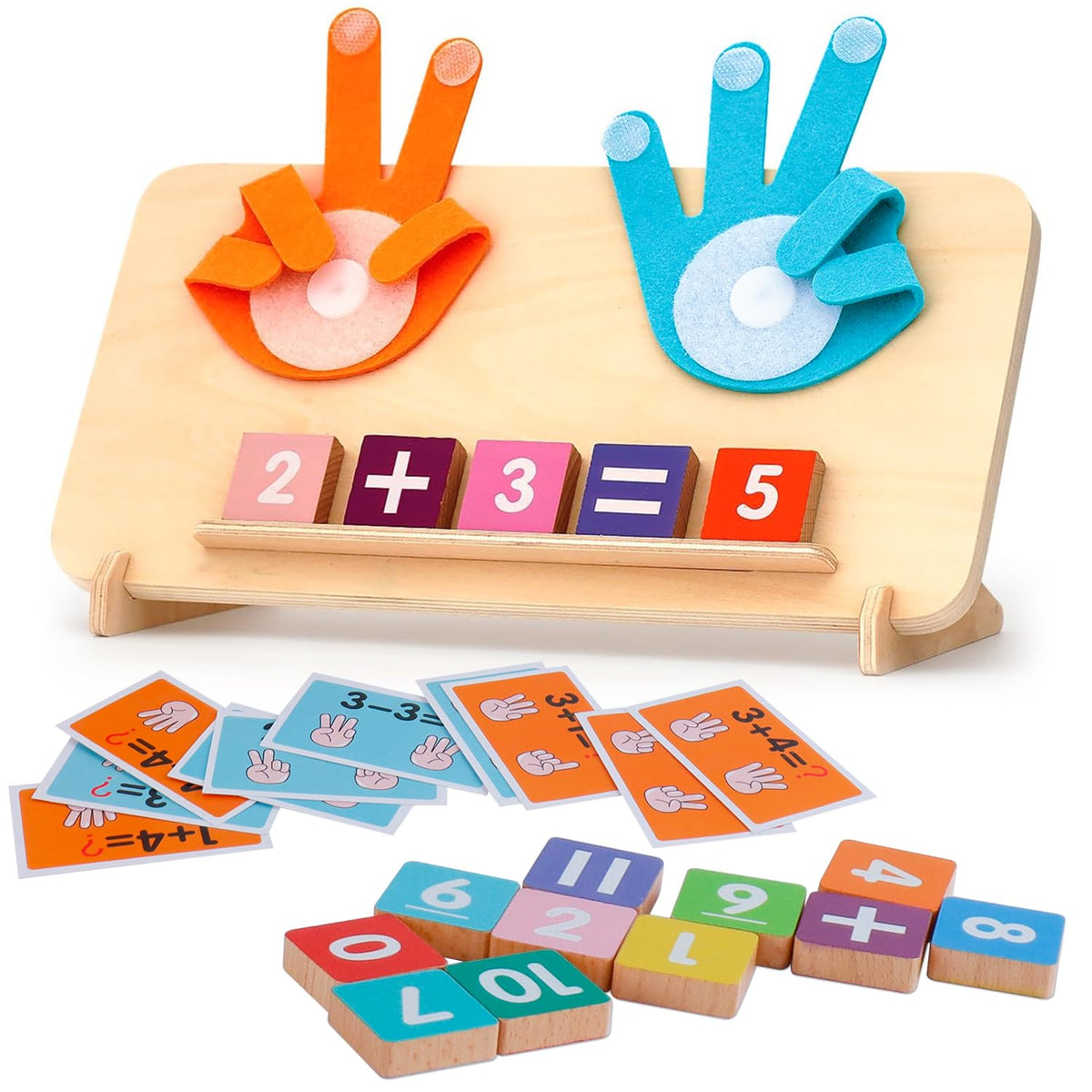 Laynertoys Preschool Number Blocks Assembly helps kids explore counting and simple addition through hands-on play