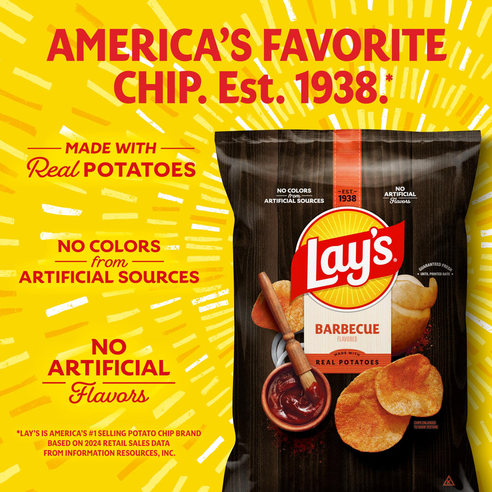 Lay's packaging detail image showing label and no artificial flavors claim.