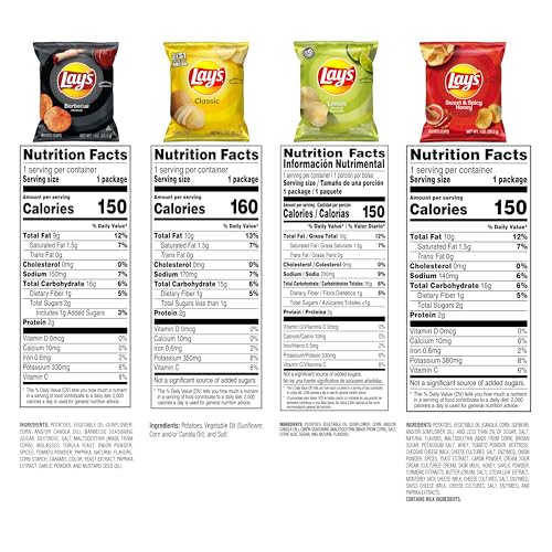 Lay's Classic chips 1oz bag with timeless crunch for everyday snacking.