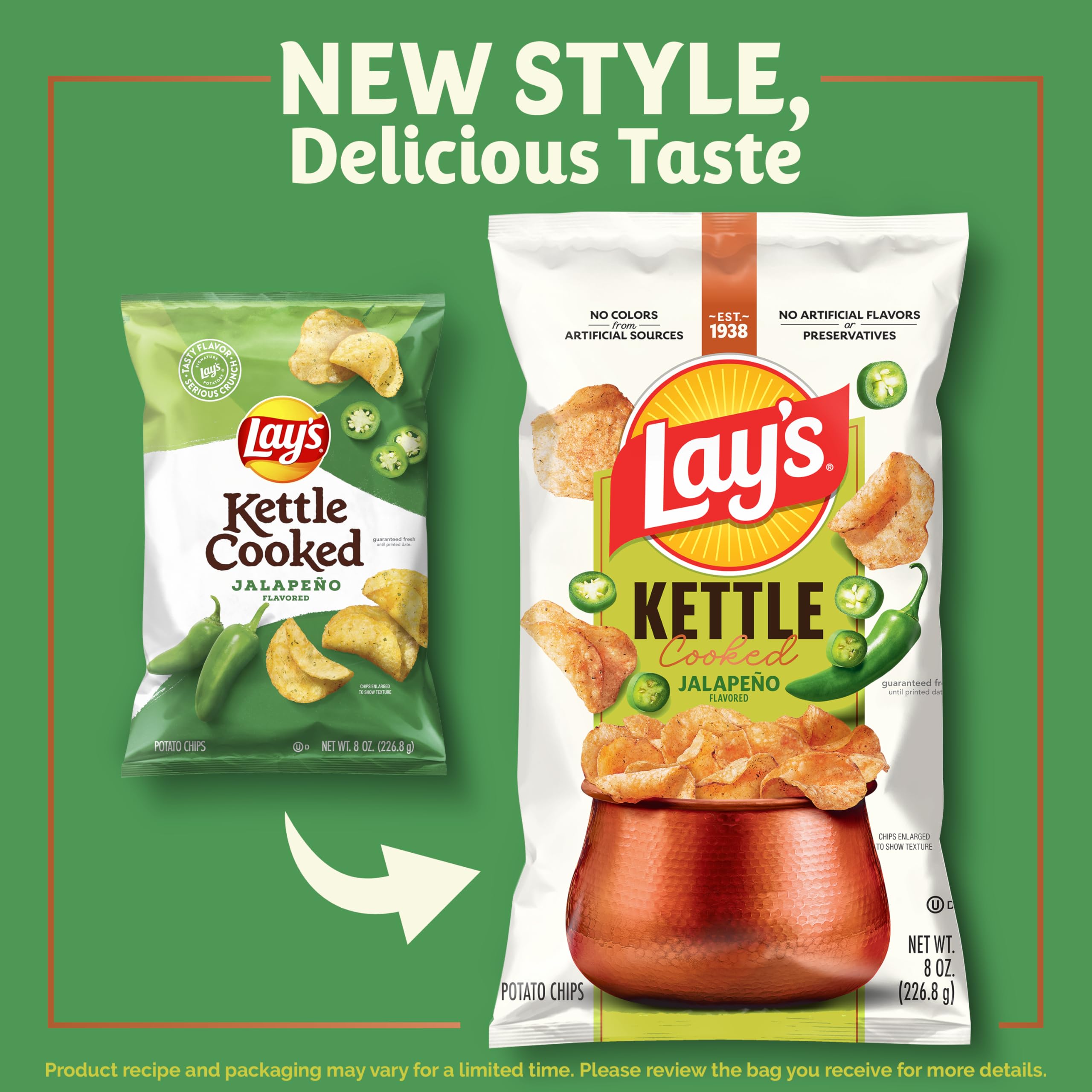 Lay's snack on the go bags display, easy to carry and share.
