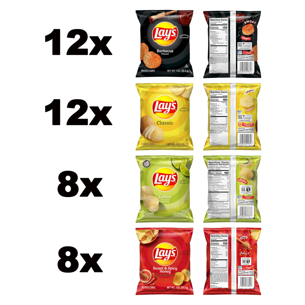 Lay's Sweet & Spicy Honey 1oz bag balanced sweet heat.