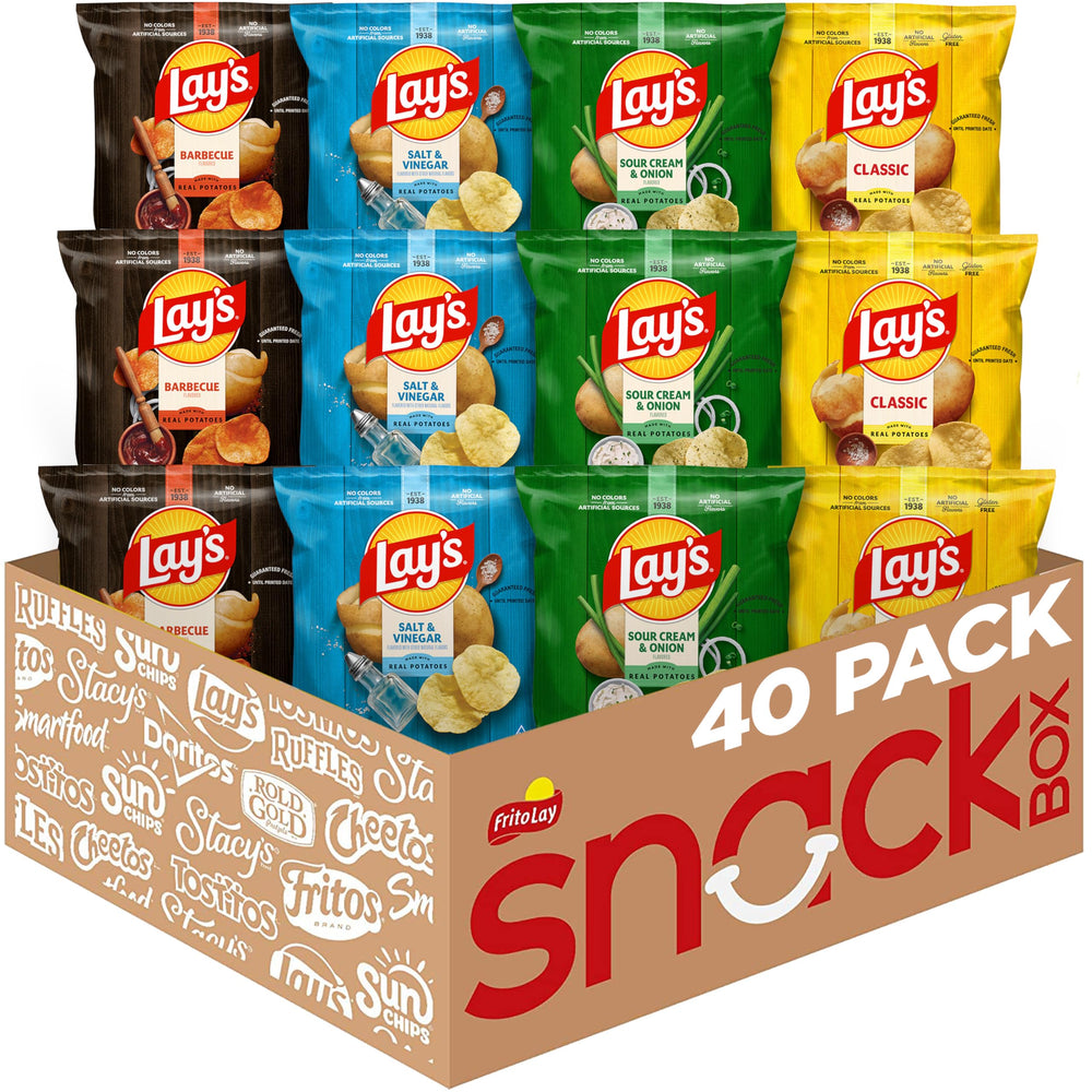 Lay's 40-bag variety pack on display for gatherings