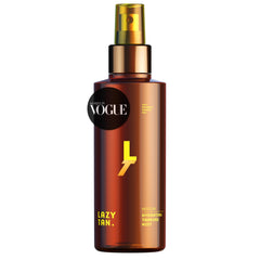 Lazy Tan Face Tan Mist bottle close-up showing sleek packaging and glow