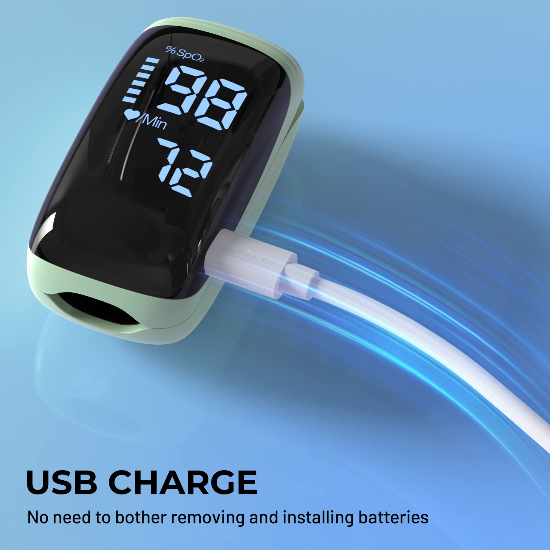 LBEAURG auto-off feature saves power after finger removal.