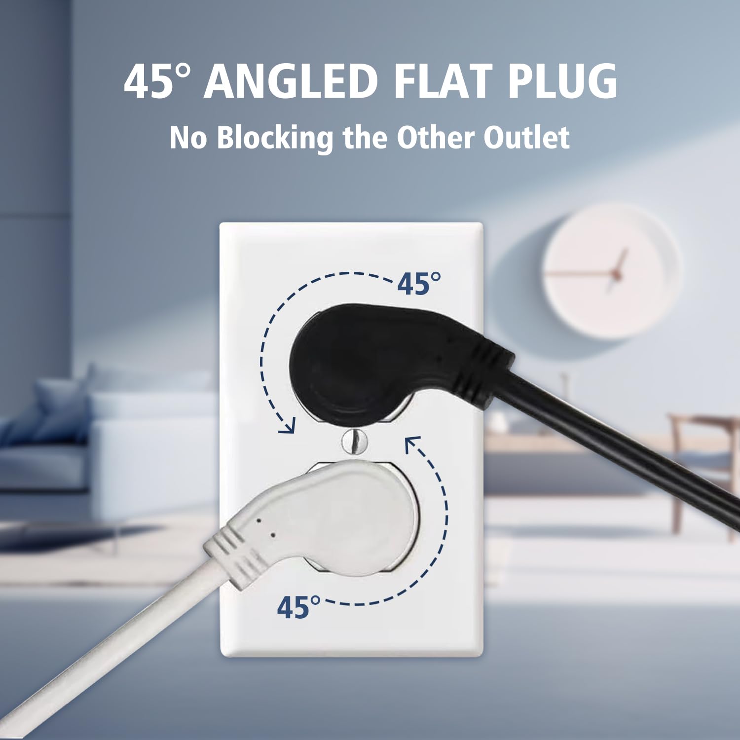 LBSC 15A grounded extension cord provides reliable power from wall outlets.