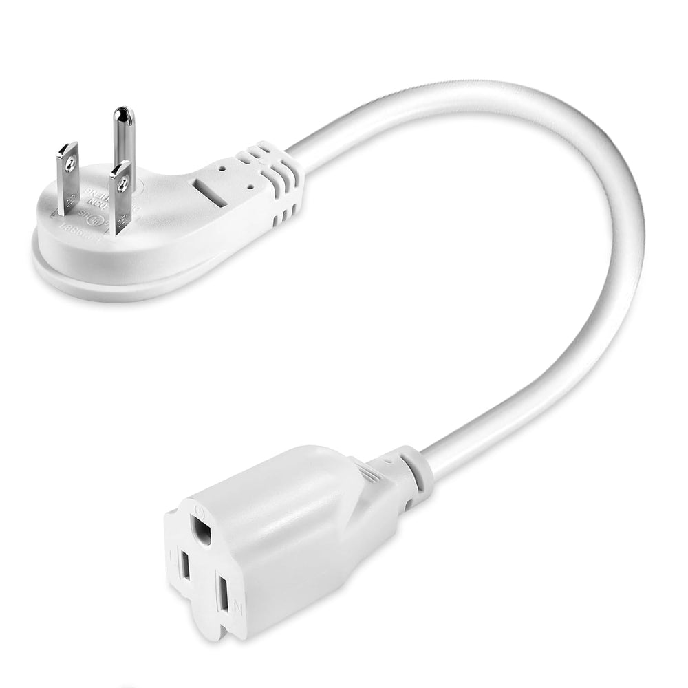 LBSC 1875W short extension cord with 1-foot reach, ideal behind furniture.