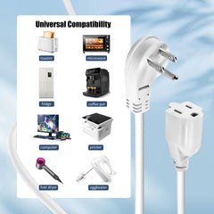LBSC flat plug with 45-degree angle fits tight spaces behind TVs.