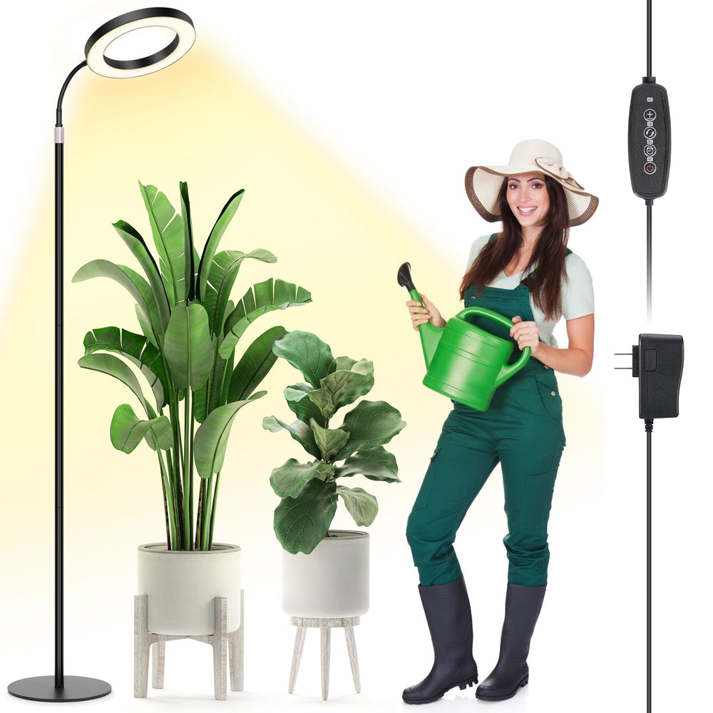 LBW Grow Light base-stand provides stable support for tall indoor plants
