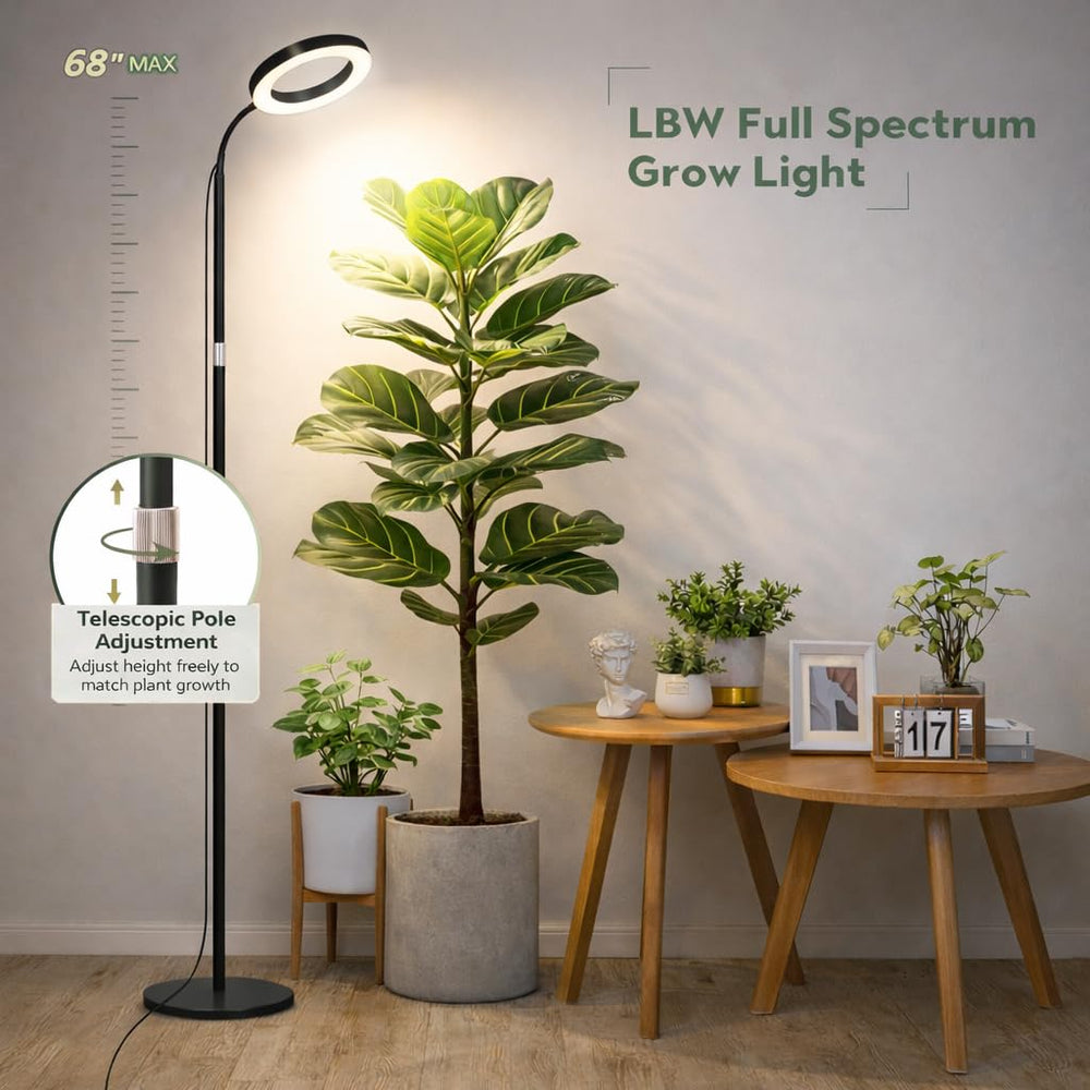 LBW Grow Light full-spectrum panel delivers even illumination for lush growth