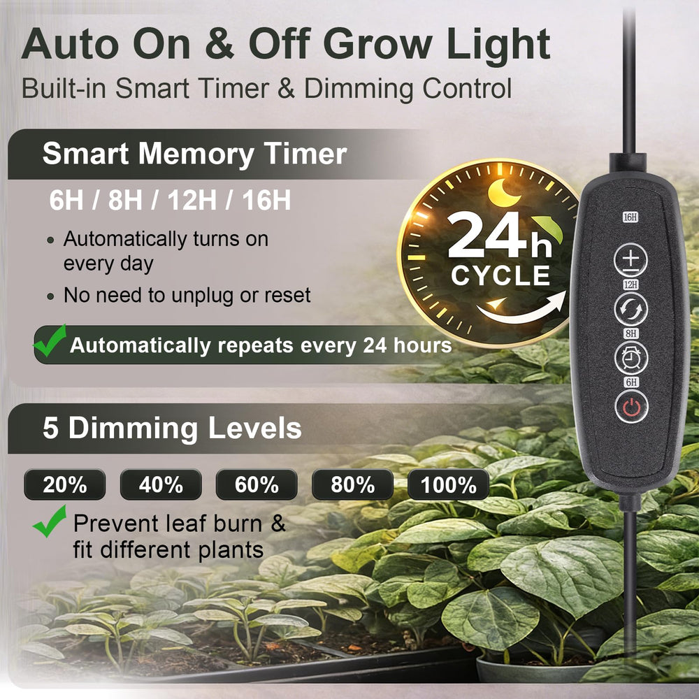 LBW Grow Light height-adjustment pole enables floor-to-ceiling positioning