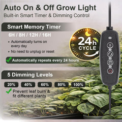 LBW Grow Light height-adjustment pole enables floor-to-ceiling positioning