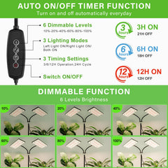 LBW grow light tripod extended to demonstrate height range