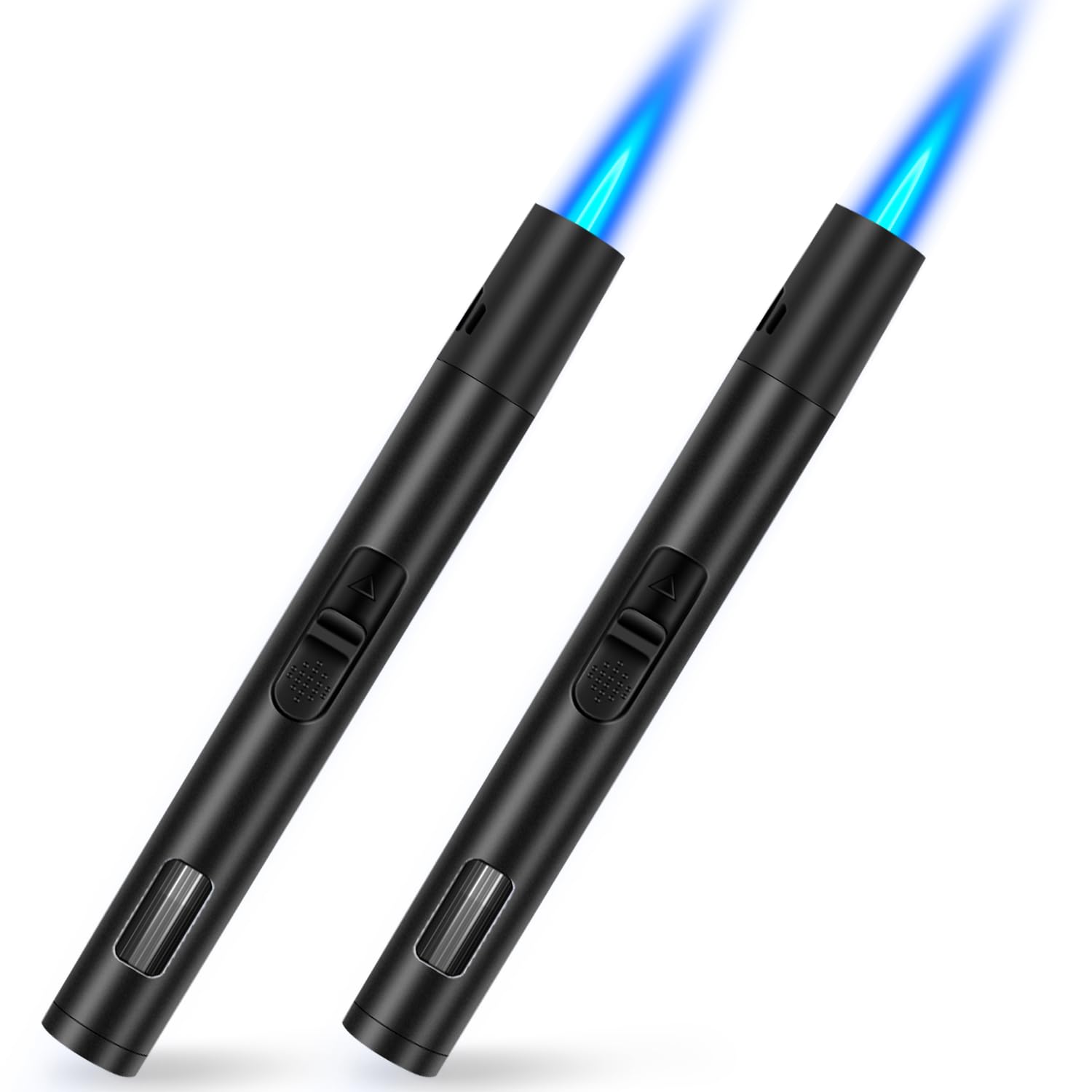 LcFun two-pack torch lighters with visible fuel window for easy refills