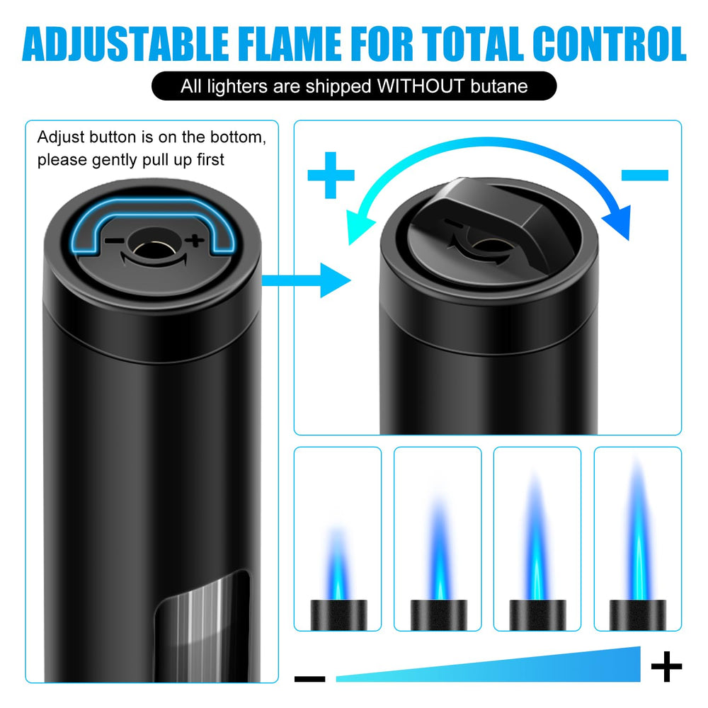 LcFun adjustable flame torch enables precise control for candles, grills, and camping