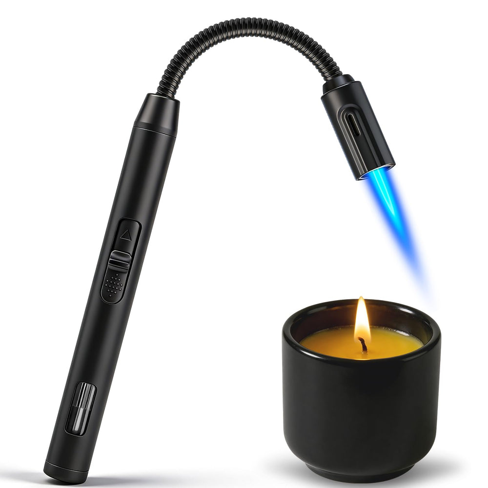 LcFun torch lighter with a flexible long neck for safe, precise lighting.