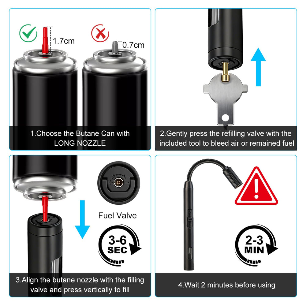Portable, versatile LcFun lighter suited to kitchen and outdoor lighting.