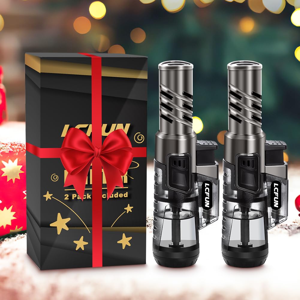 LcFun torch lighter transparent fuel tank visibility