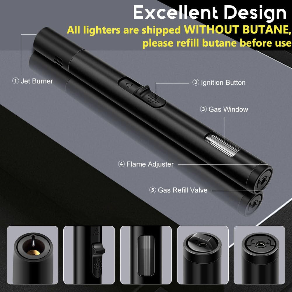 LcFun windproof jet flame lighter delivers reliable performance in windy outdoor environments