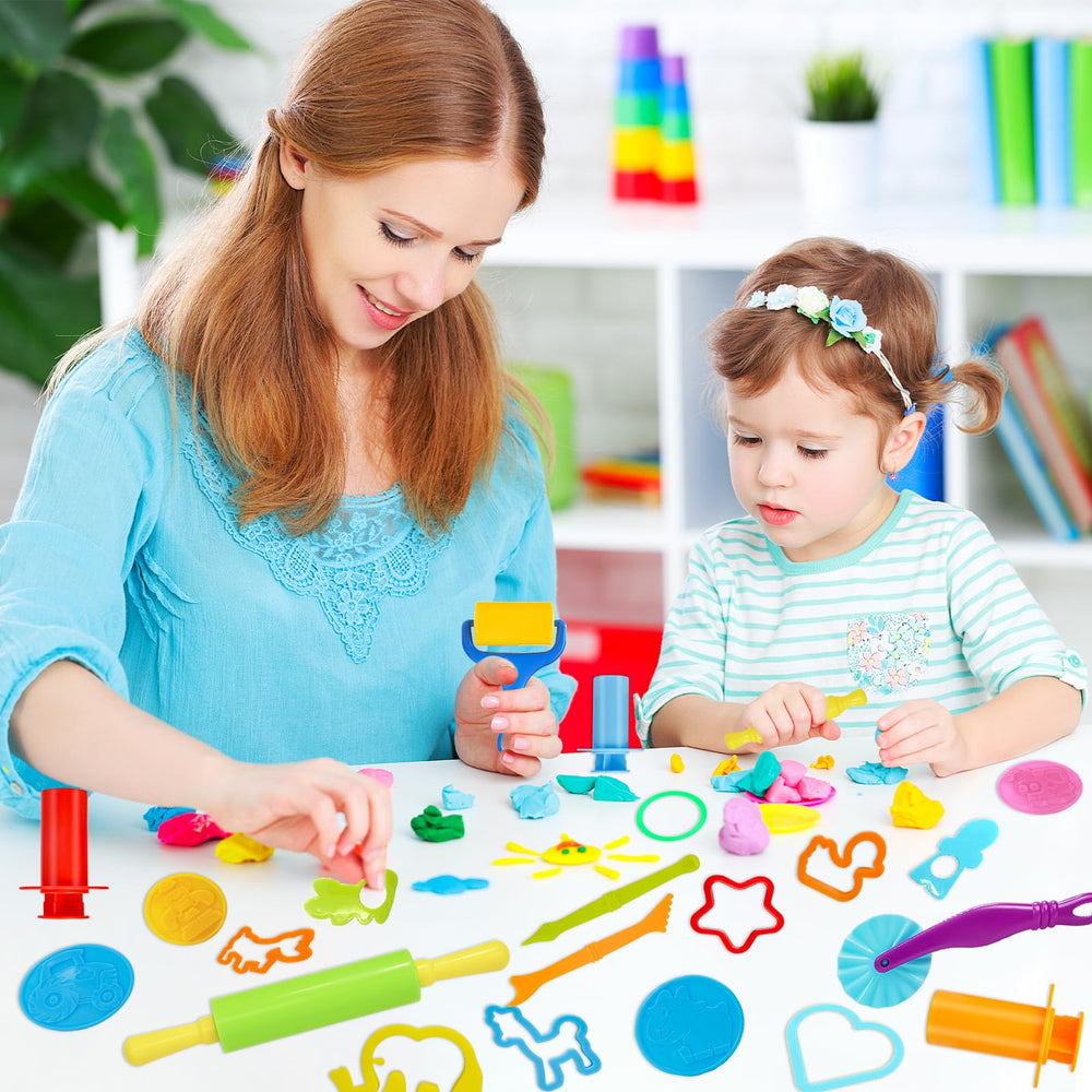 LCY WEDSHI bright-colored dough tools spark visual exploration and engagement