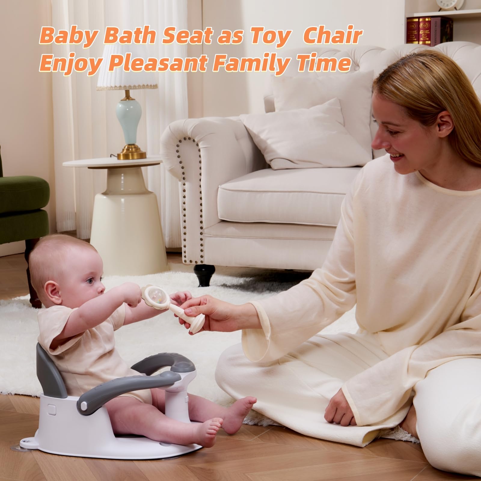 LDIIDII bath seat soft cushion with drainage holes dries quickly.