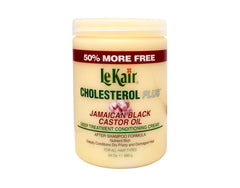 Le Kair Cholesterol Plus deep treatment cream jar restoring moisture for dry hair.