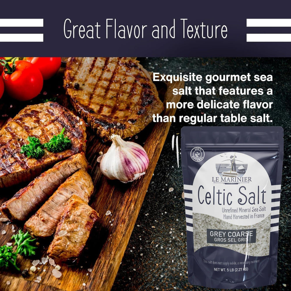 Le Marinier salt crystal texture adds delicate finishing flavor