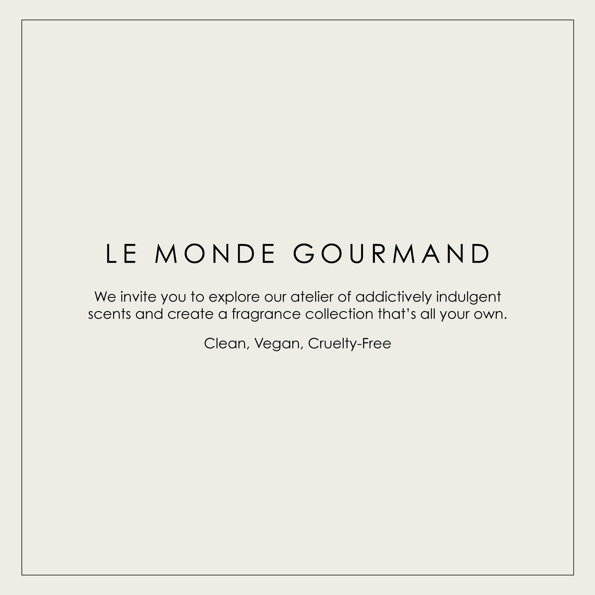 Le Monde Gourmand Crème Vanille uses apricot and almond oils for nourishment.