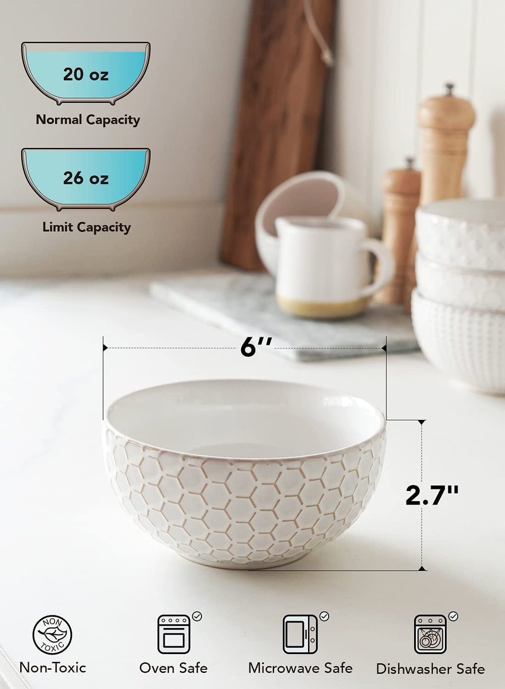 LE TAUCI bowls microwave and oven safe for reheating leftovers.