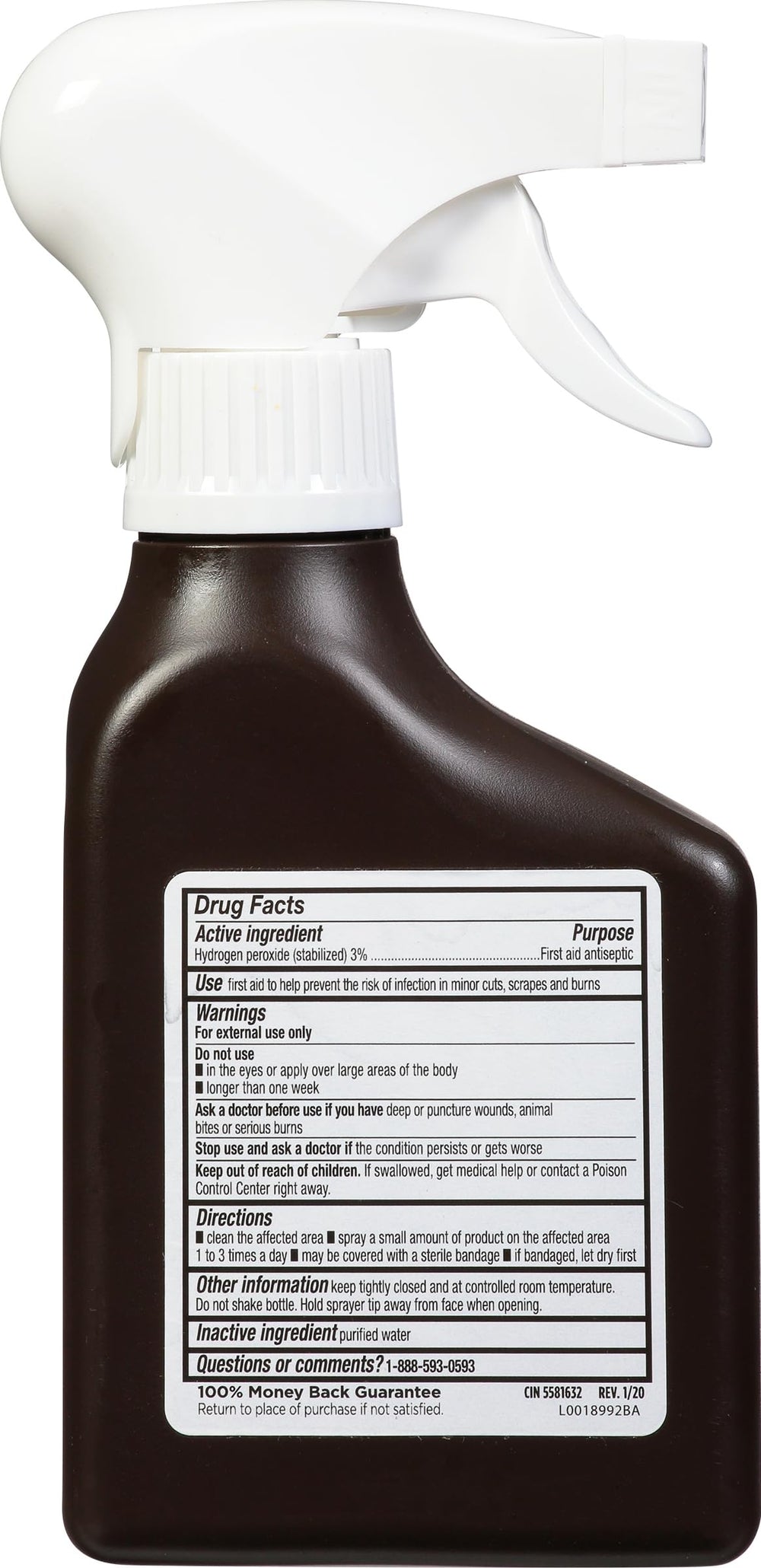 Eco-friendly Leader formula breaks down to water and oxygen after use.
