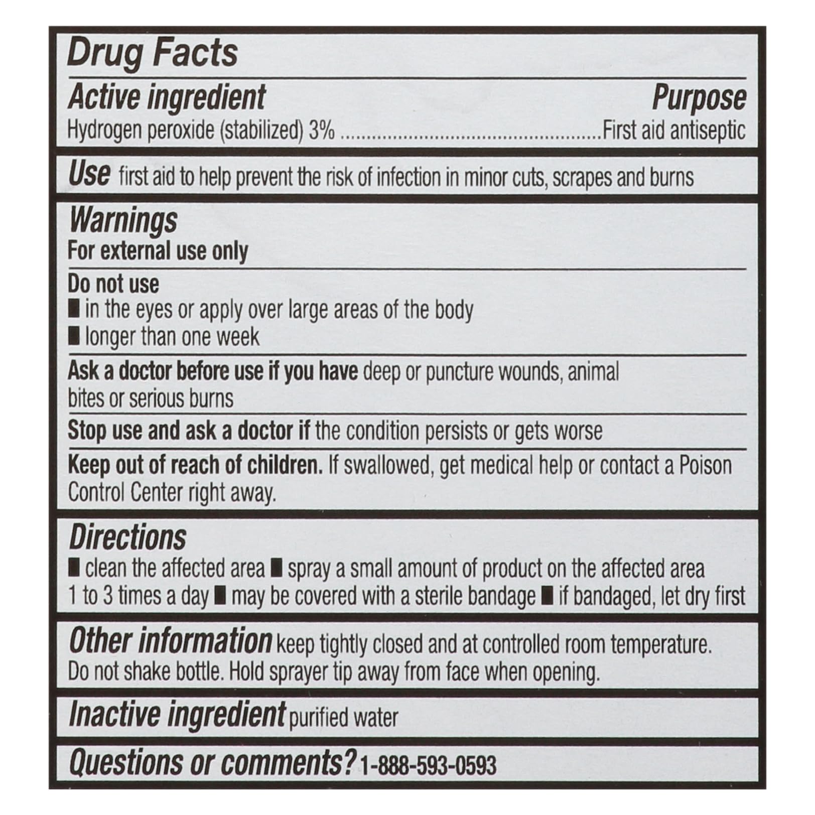 Leader Hydrogen Peroxide Spray with even coverage for quick surface disinfection.