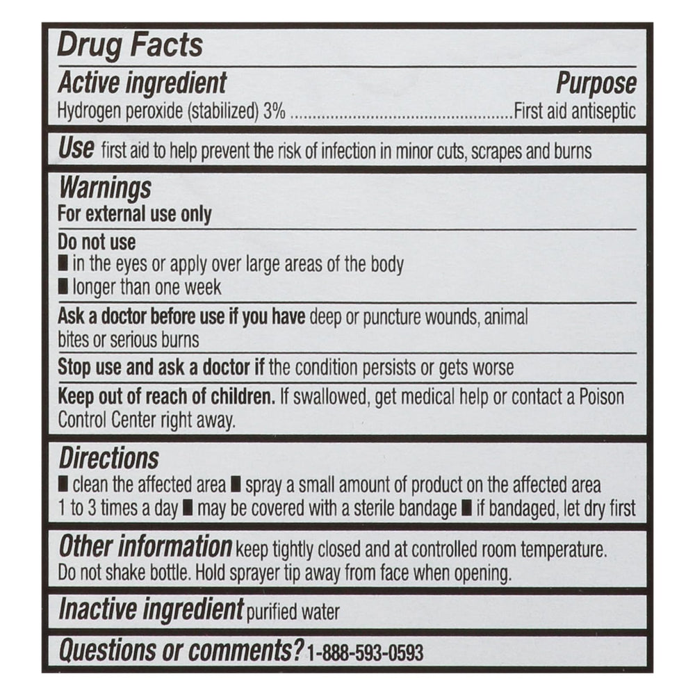 Leader Hydrogen Peroxide Spray with even coverage for quick surface disinfection.