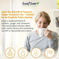 LeafLea ingredients natural turmeric ginger cinnamon emphasize wholesome flavor