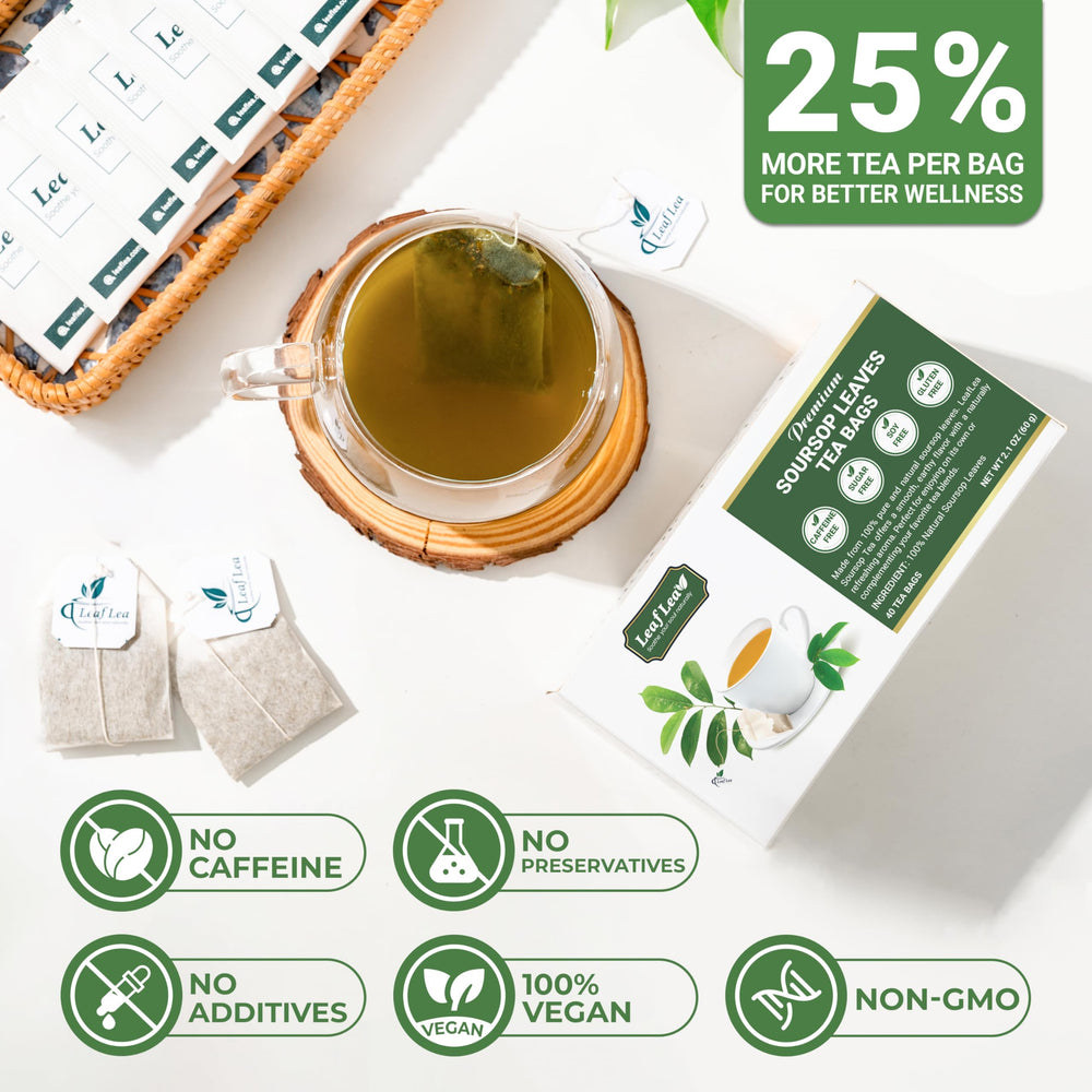 LeafLea infusion with a soft yellow-green hue and relaxing notes.