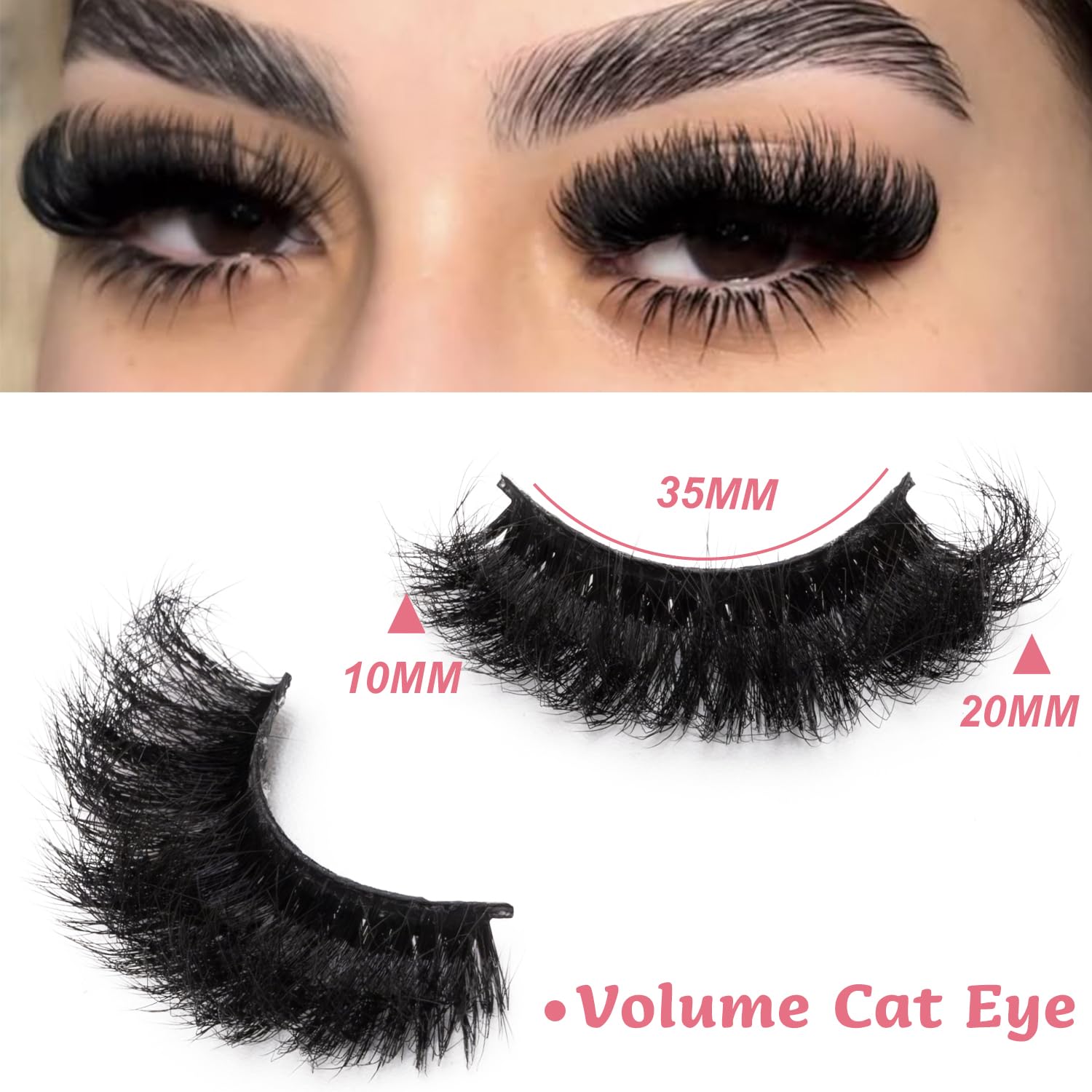 LEAFMOON Lashes with D-curly band for comfortable wear and definition.