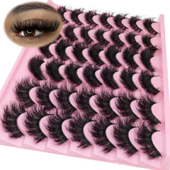 LEAFMOON Wispy Mink Lashes 21-pair set for versatile daily looks.
