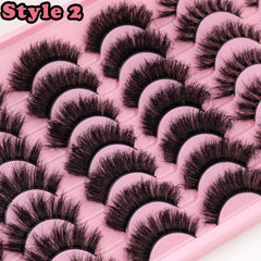 LEAFMOON Wispy Mink Lashes with 8D volume for natural flair.