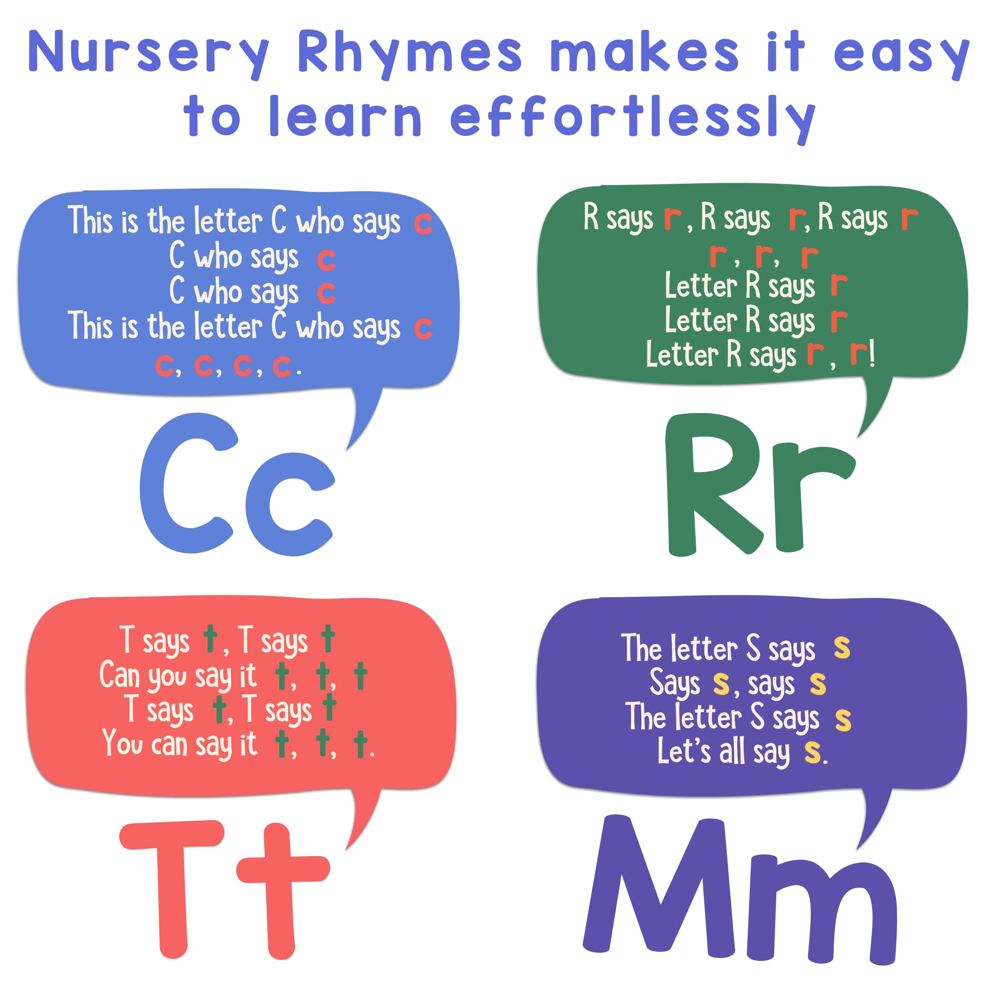 Child listening to musical letter sounds for phonics practice.