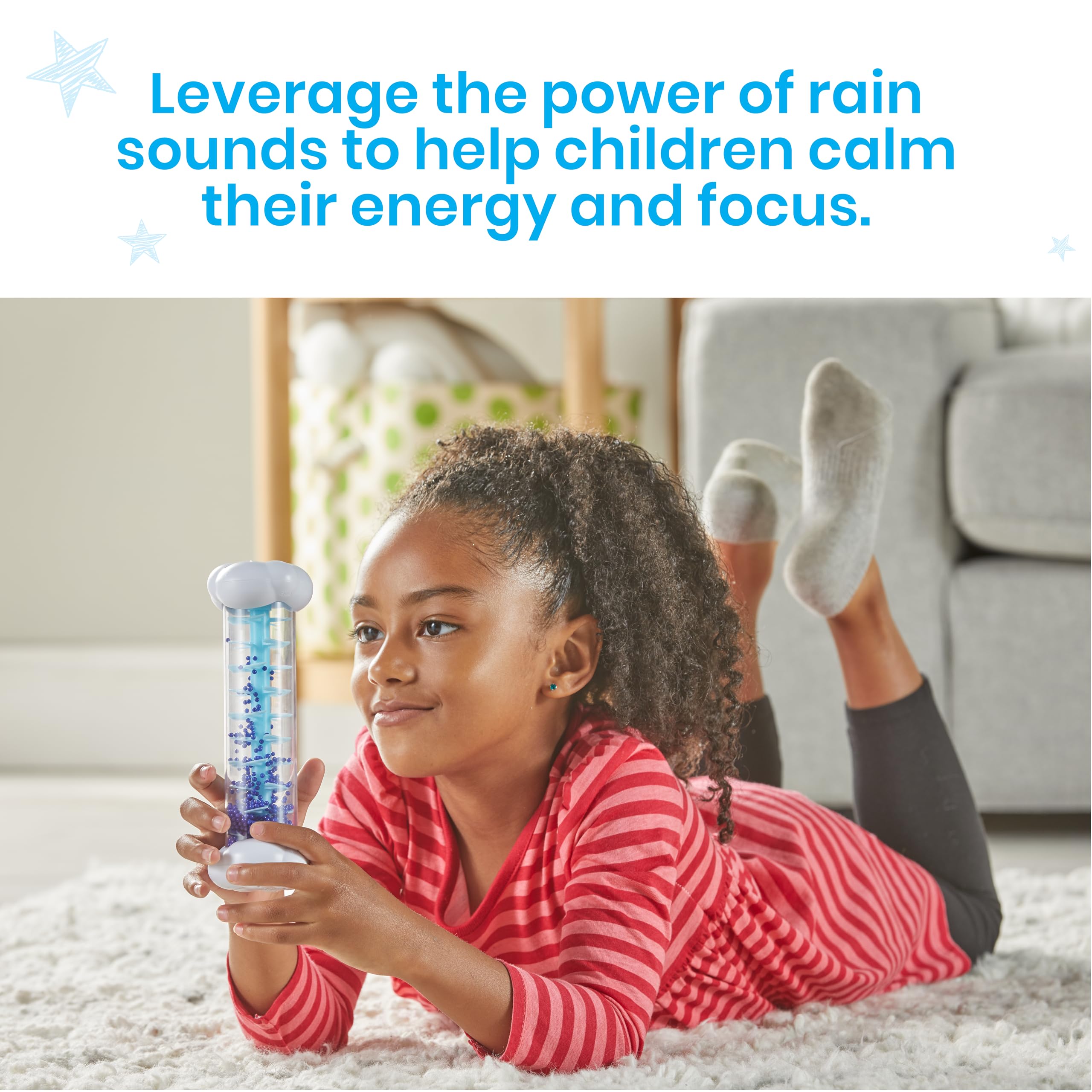 Learning Resources rain stick instrument shower for calm corners and listening