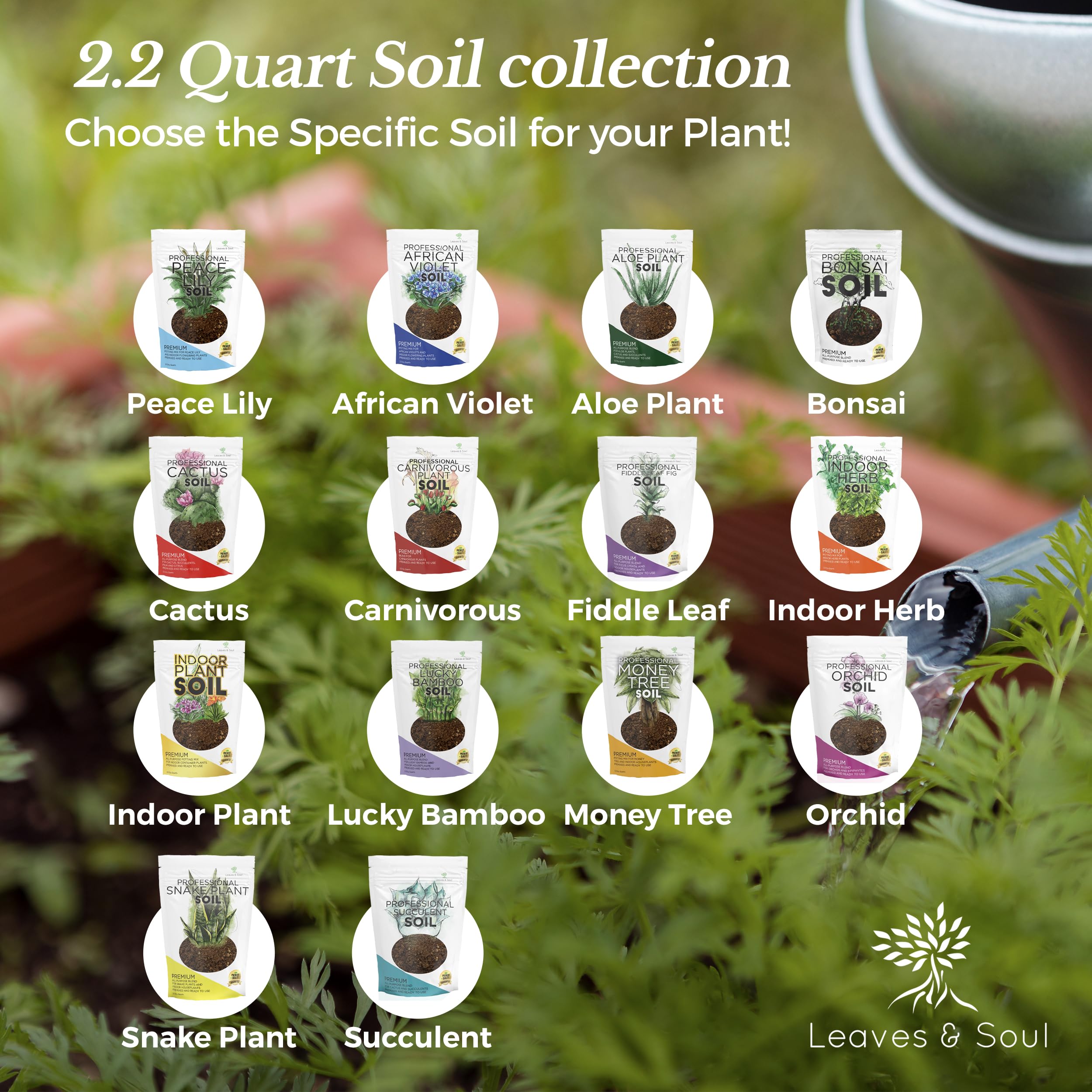 Leaves and Soul USA-made label confirming quality and local production.