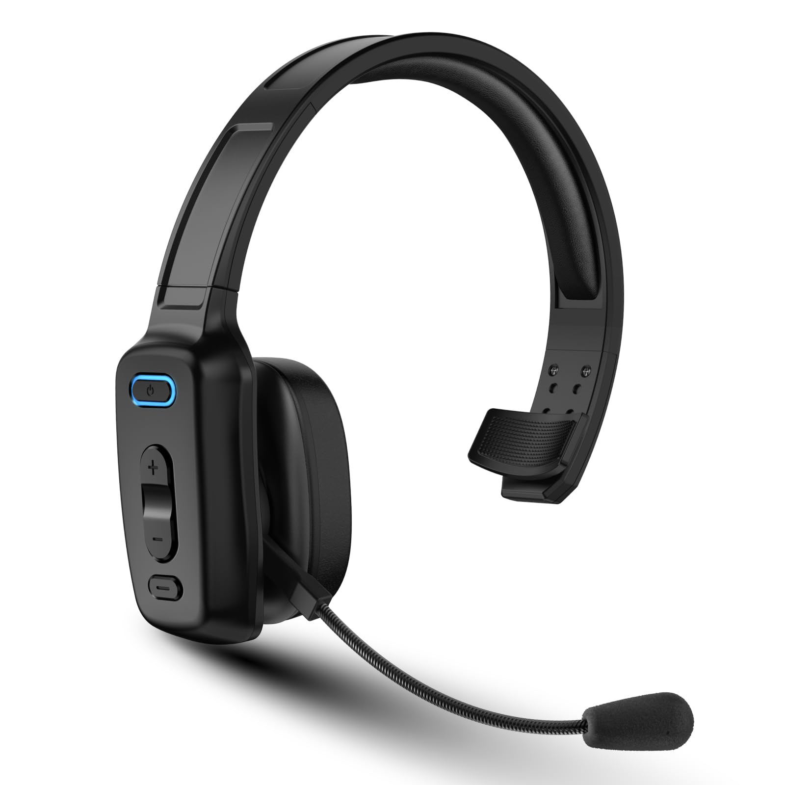 LEAYU Bluetooth headset with noise cancellation for clear calls in busy environments.