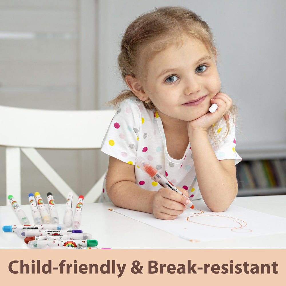 Gift-worthy Lebze Flower Monaco crayons for kids' birthdays, holidays, or classroom activities.